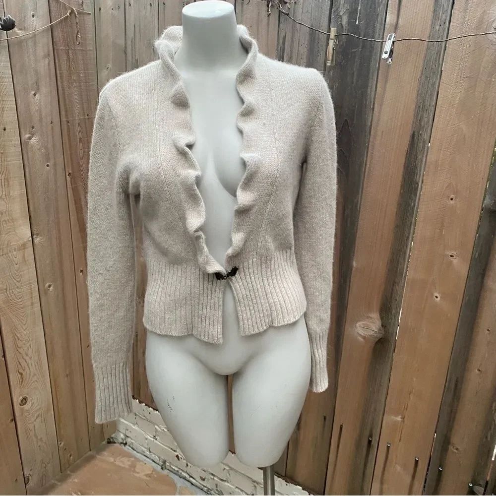 ValerieāBertinelliāAngoraĀ WoolāWomen'sācardiganāSweaterāSizeāsmall